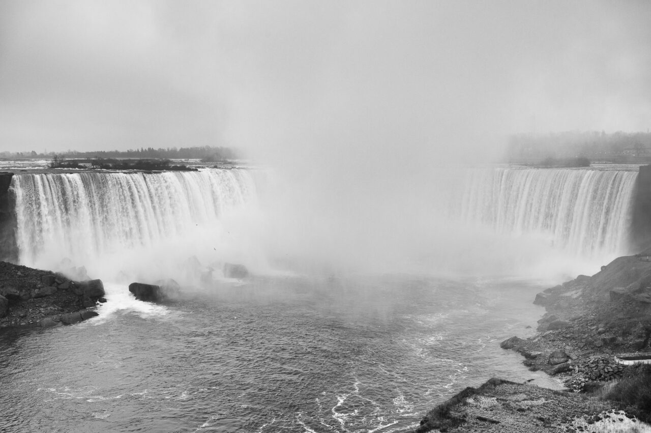 A panoramic view of the timeless Niagara Falls
