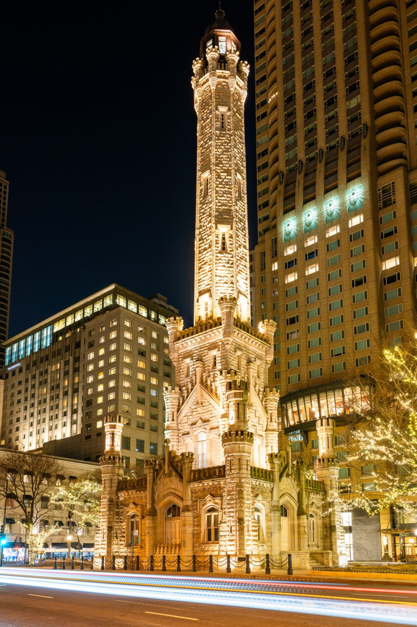 The historic Chicago Water Tower.