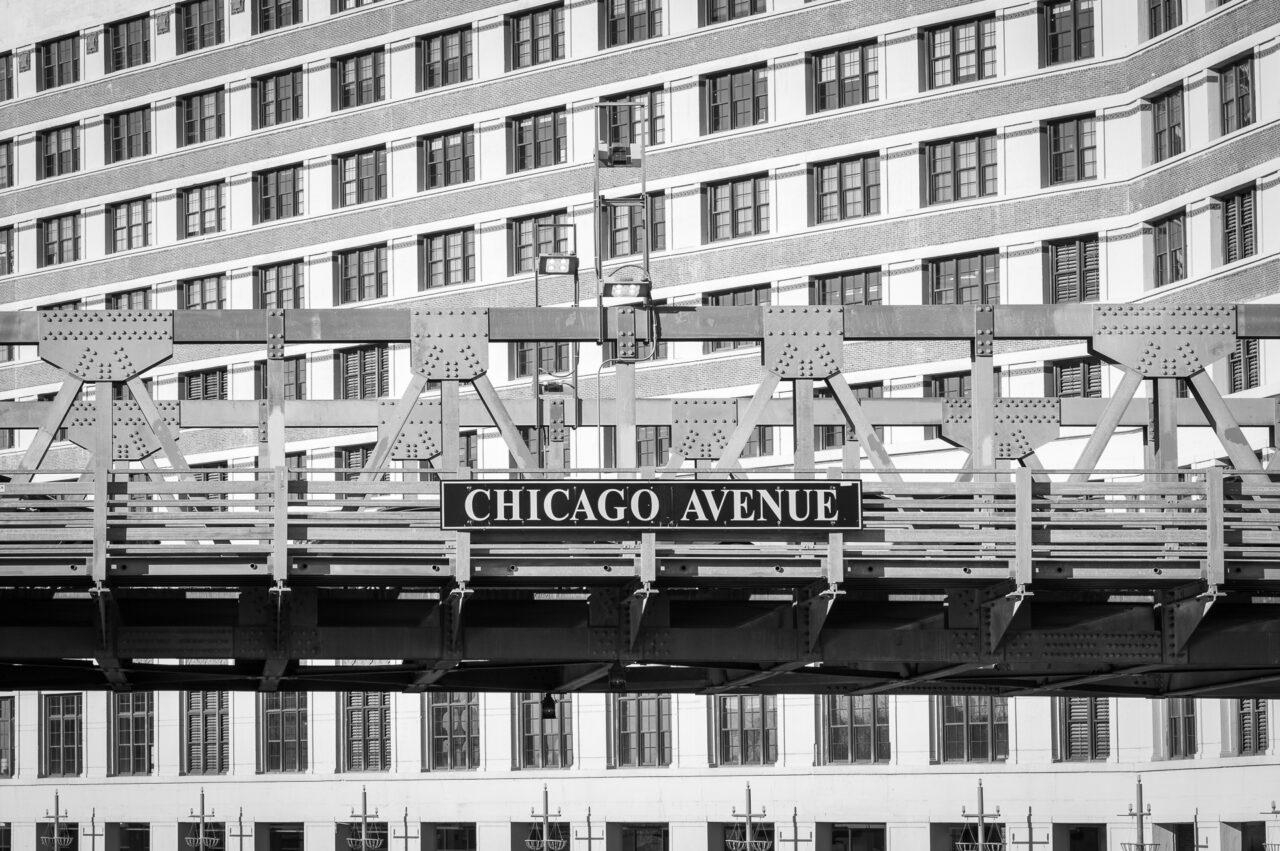 Chicago avenue bridge. 