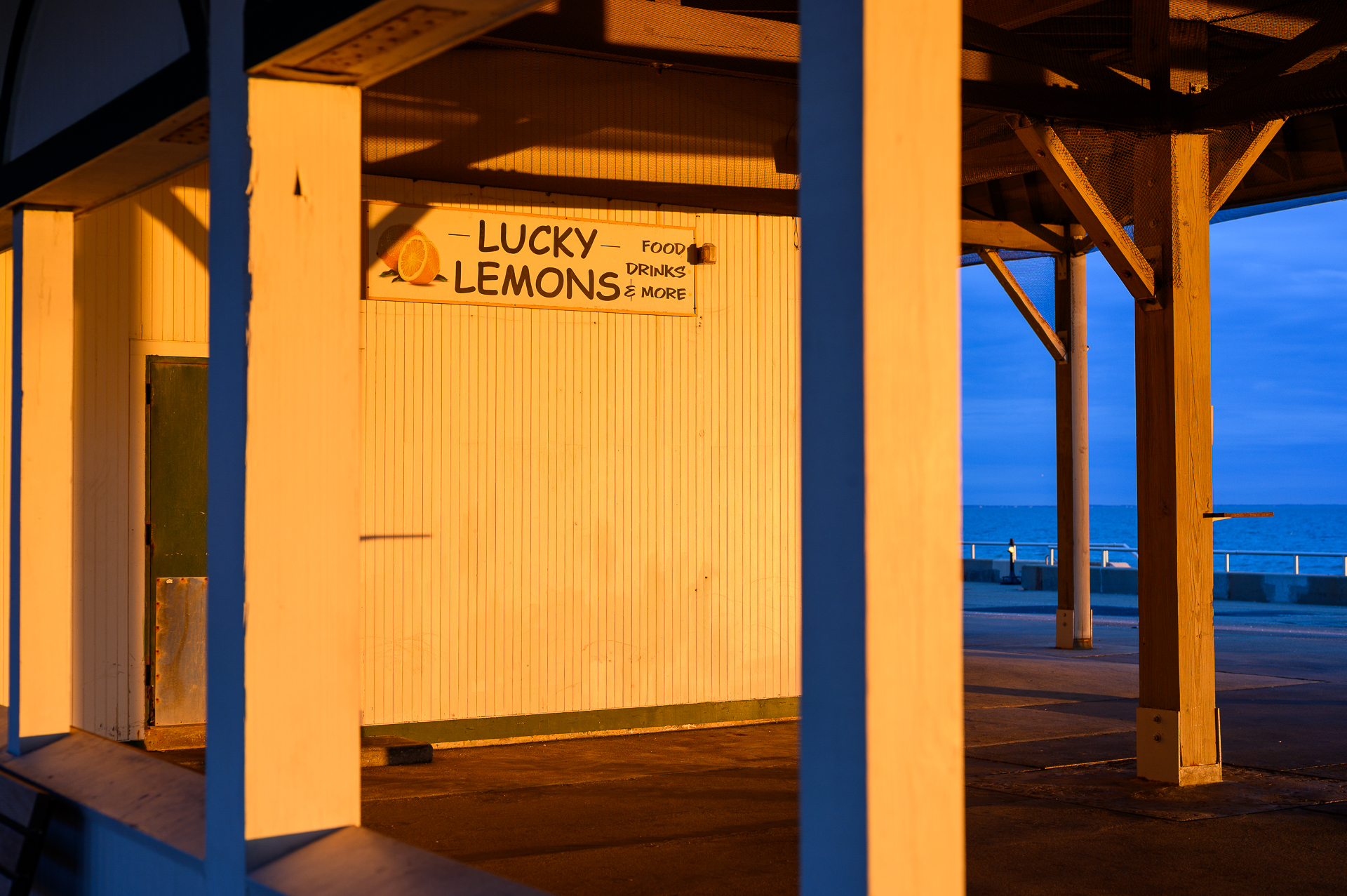 Lucky Lemons in Hull MA at sunrise.