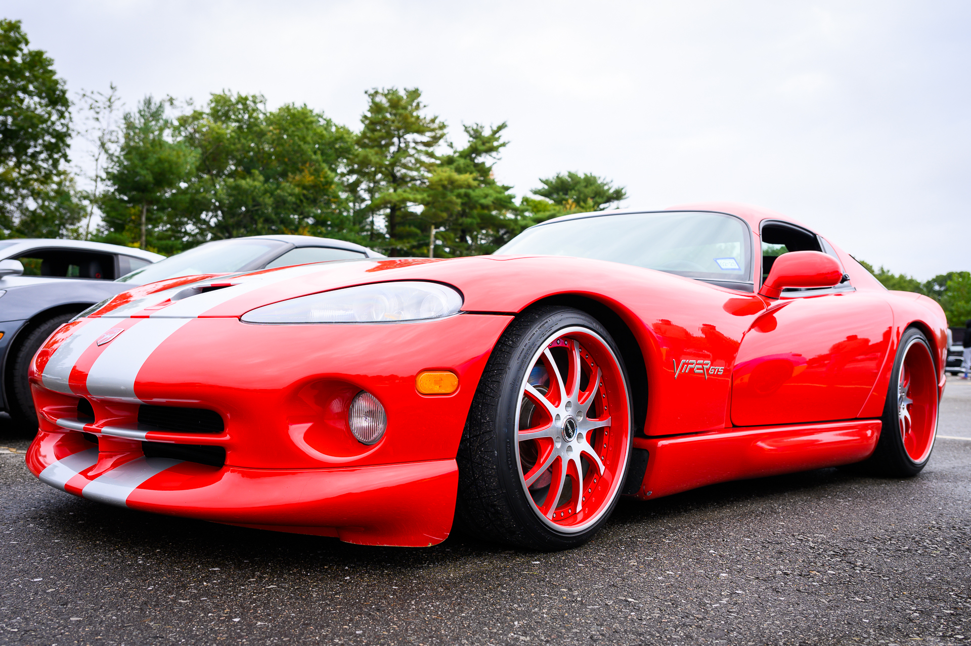 A Dodge Viper at the Boch Exotics Cars and Coffee car show.