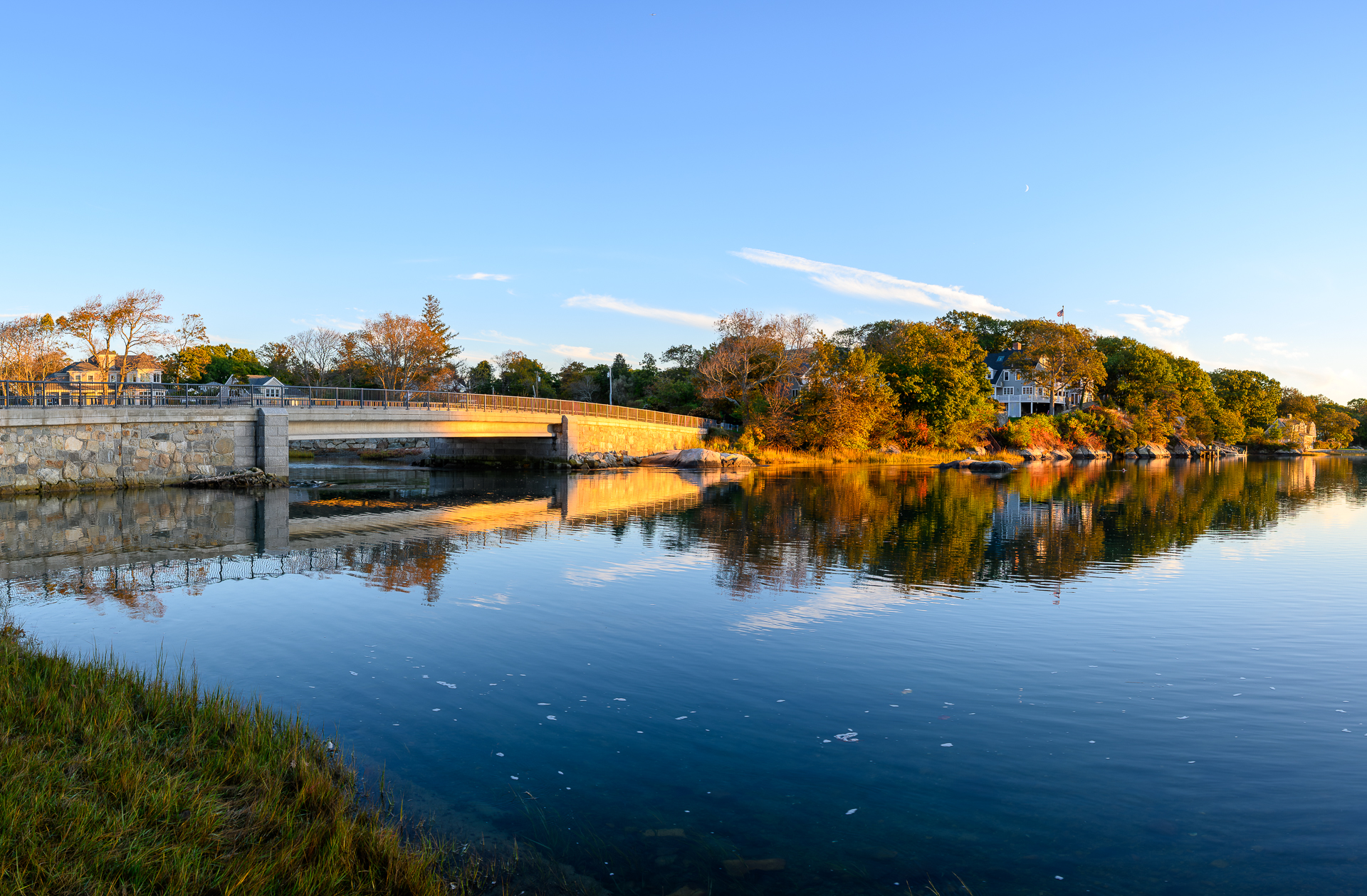 Fall Colors at Cunningham Bridge in Cohasset.