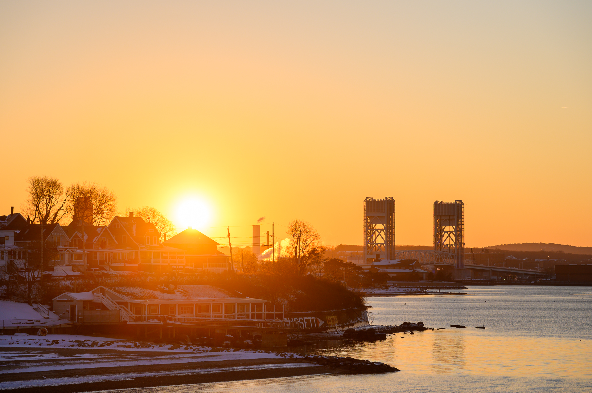 Chasing Light at the Fore River Bridge