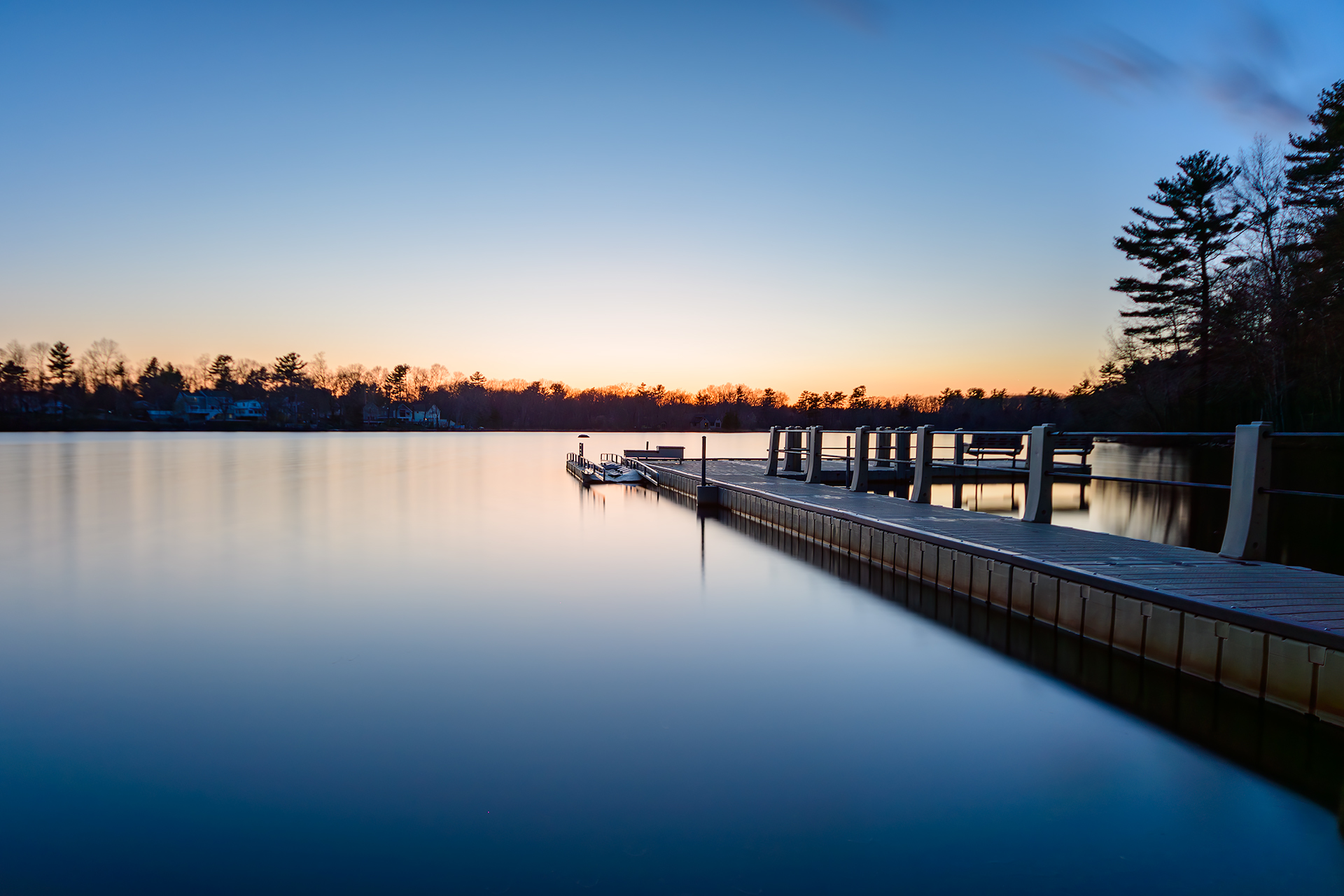 Last Light Over Jacobs Pond