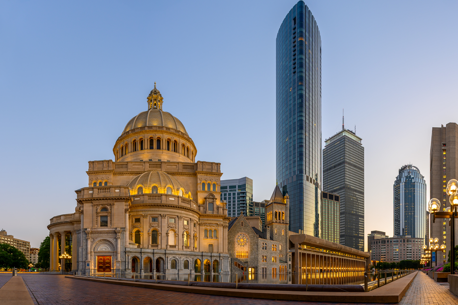 First Light over The Mother Church, Boston