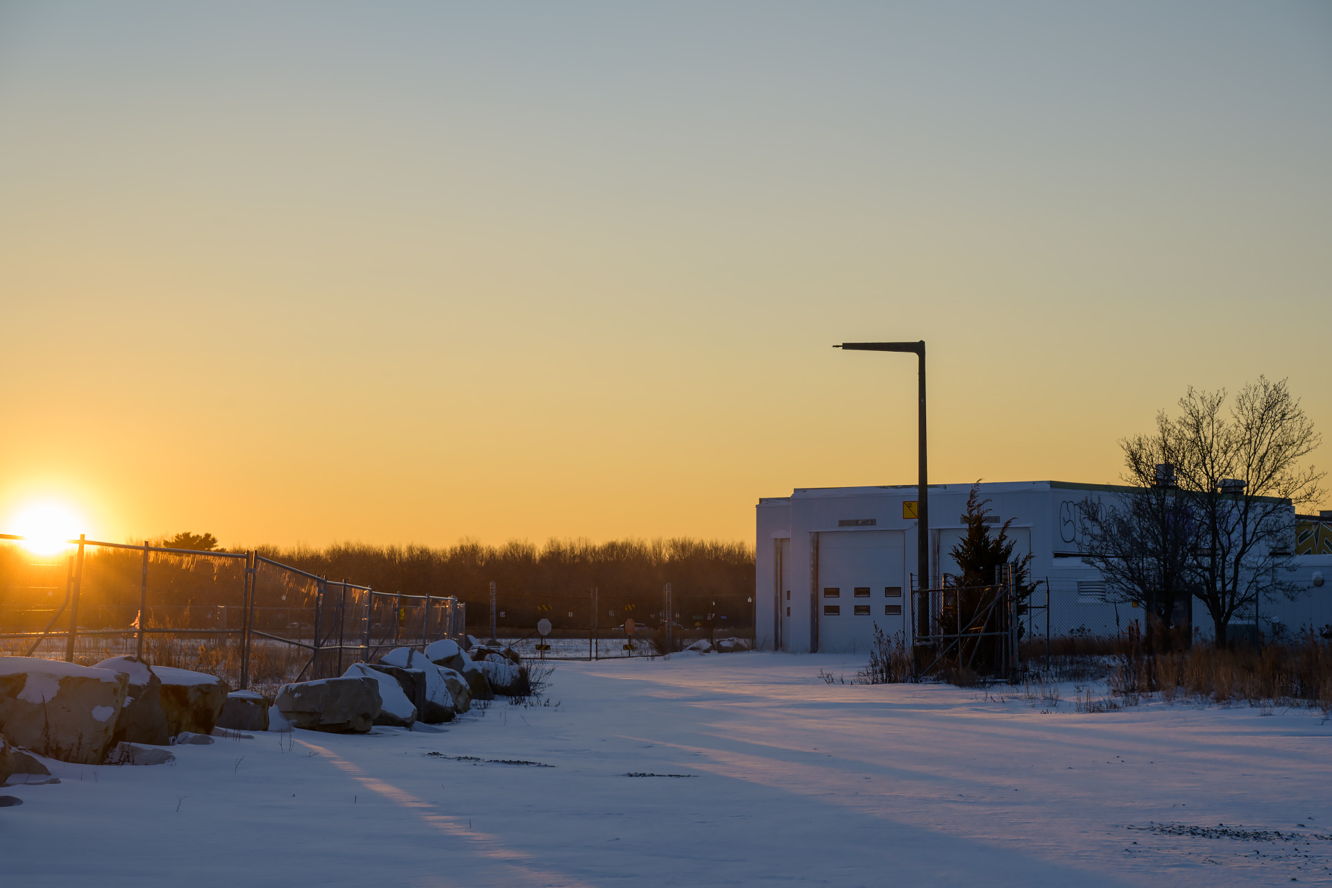 Golden Hour Over the Old Base