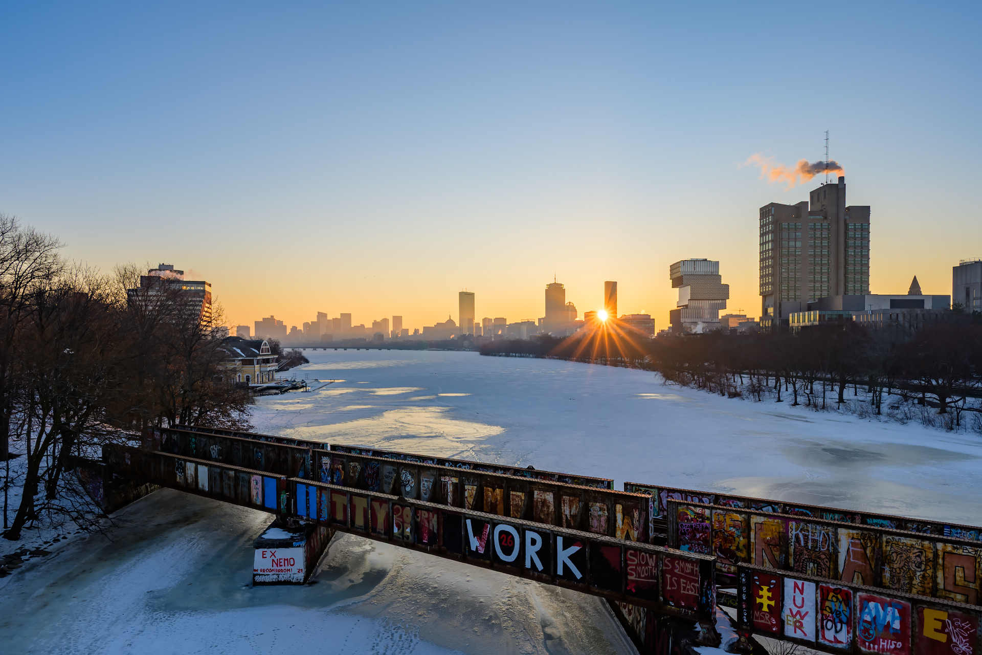 Sunrise from the BU Bridge