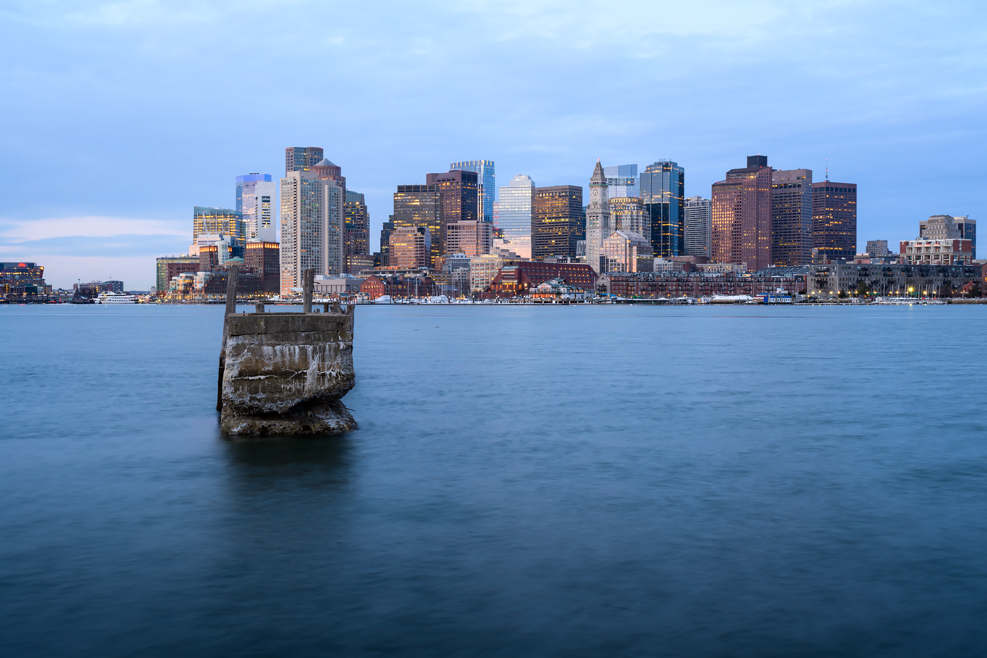 Blue Hour from the Other Side of Boston